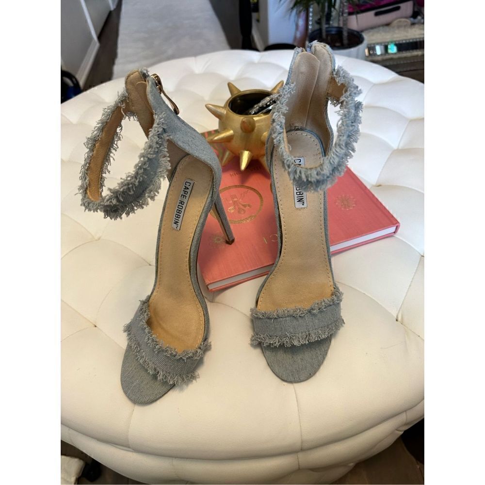 Denim 2 Strap Heel SZ 7.5